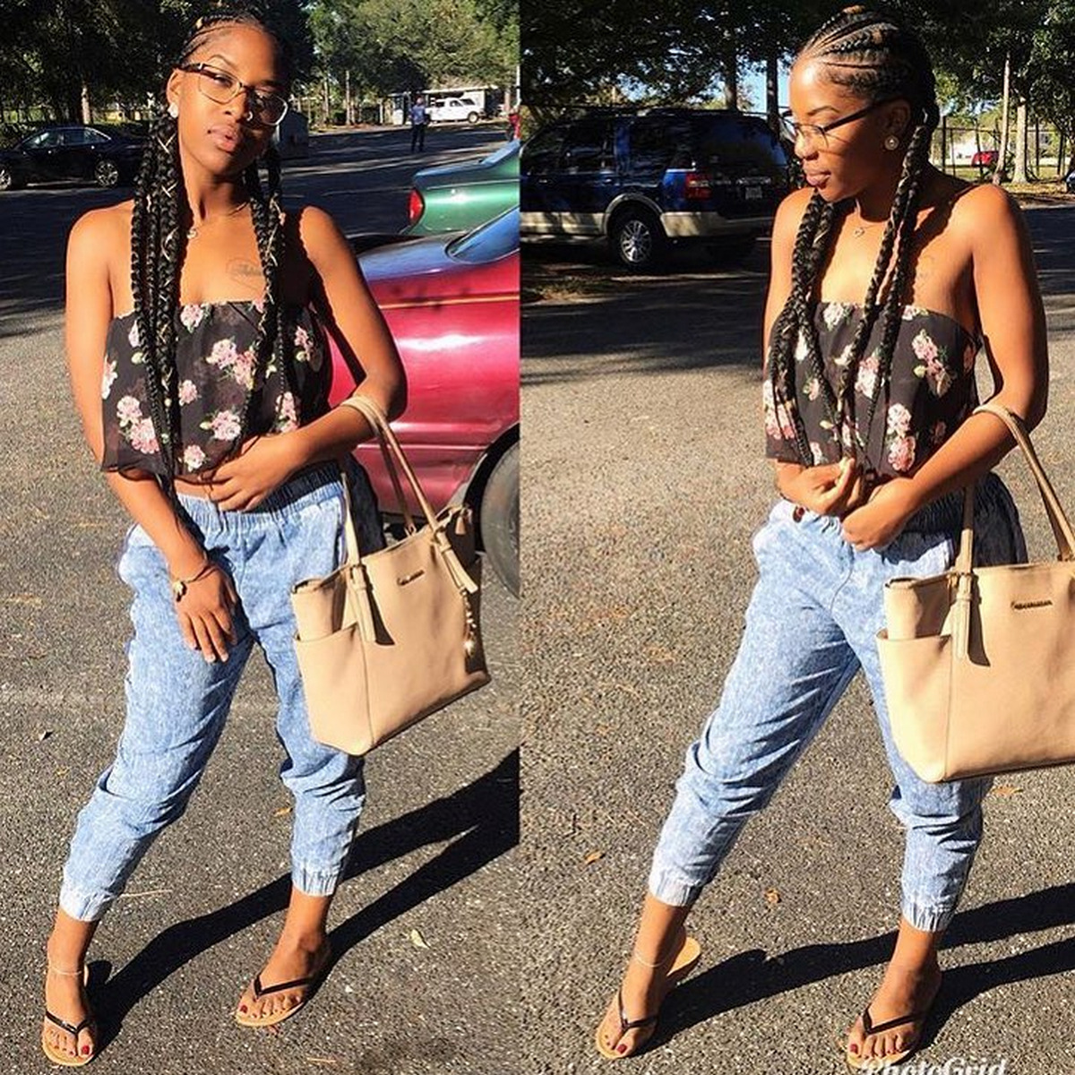Waist-Length Feed-In Braids