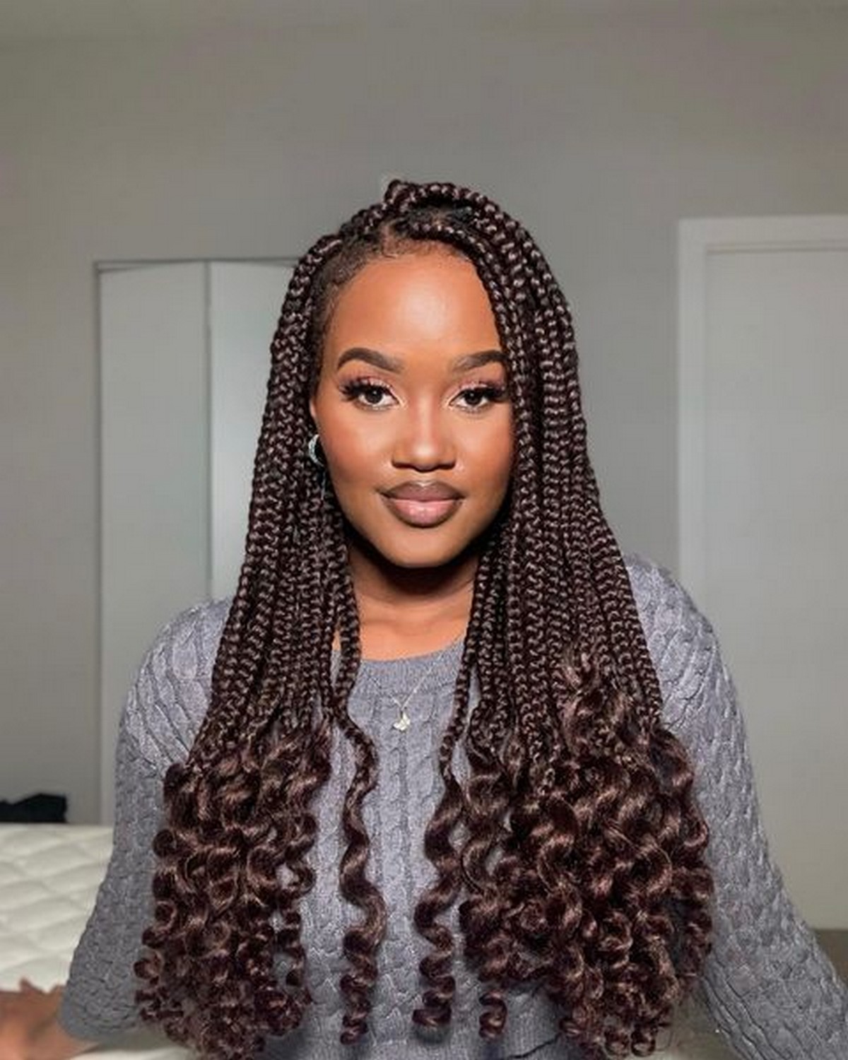 Curly Box Braids
