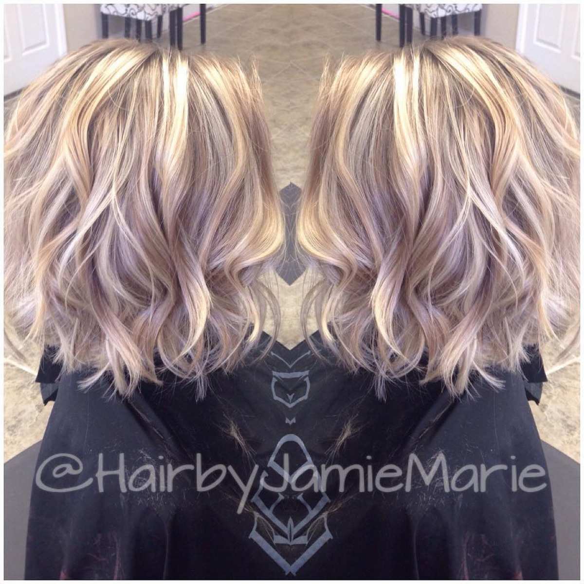 Medium Wavy Haircut for Thin Hair