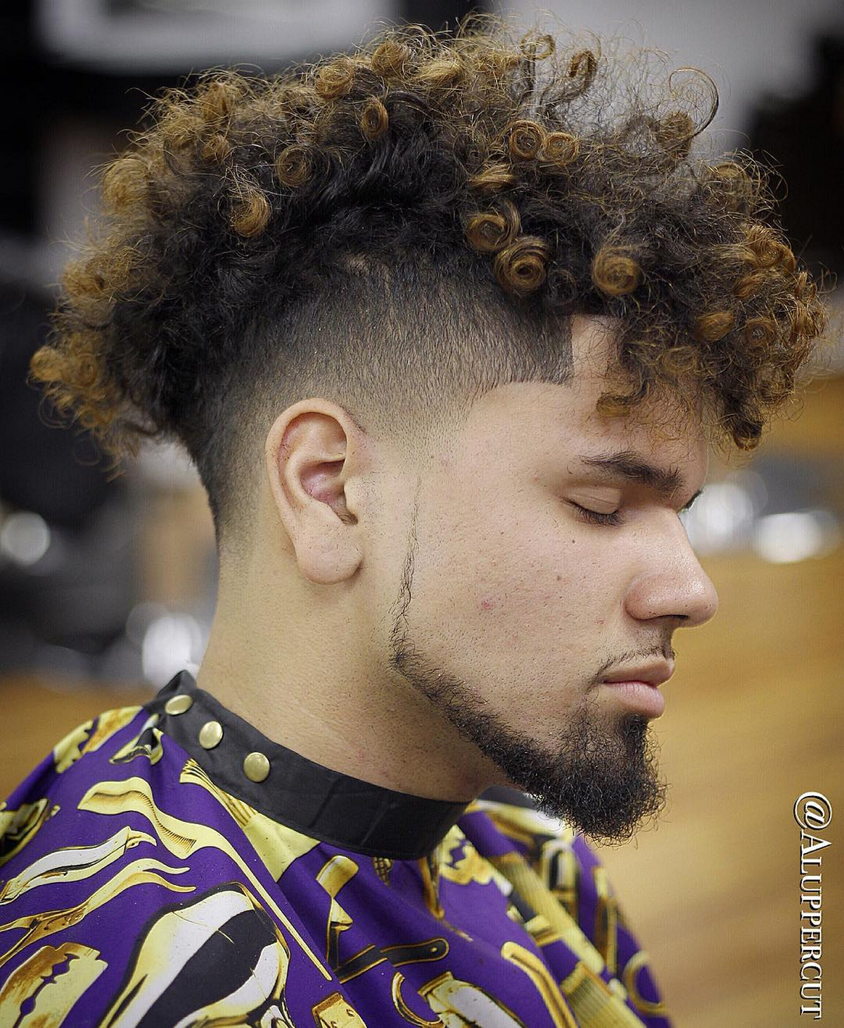 Curly Hawk With Bleached Tips