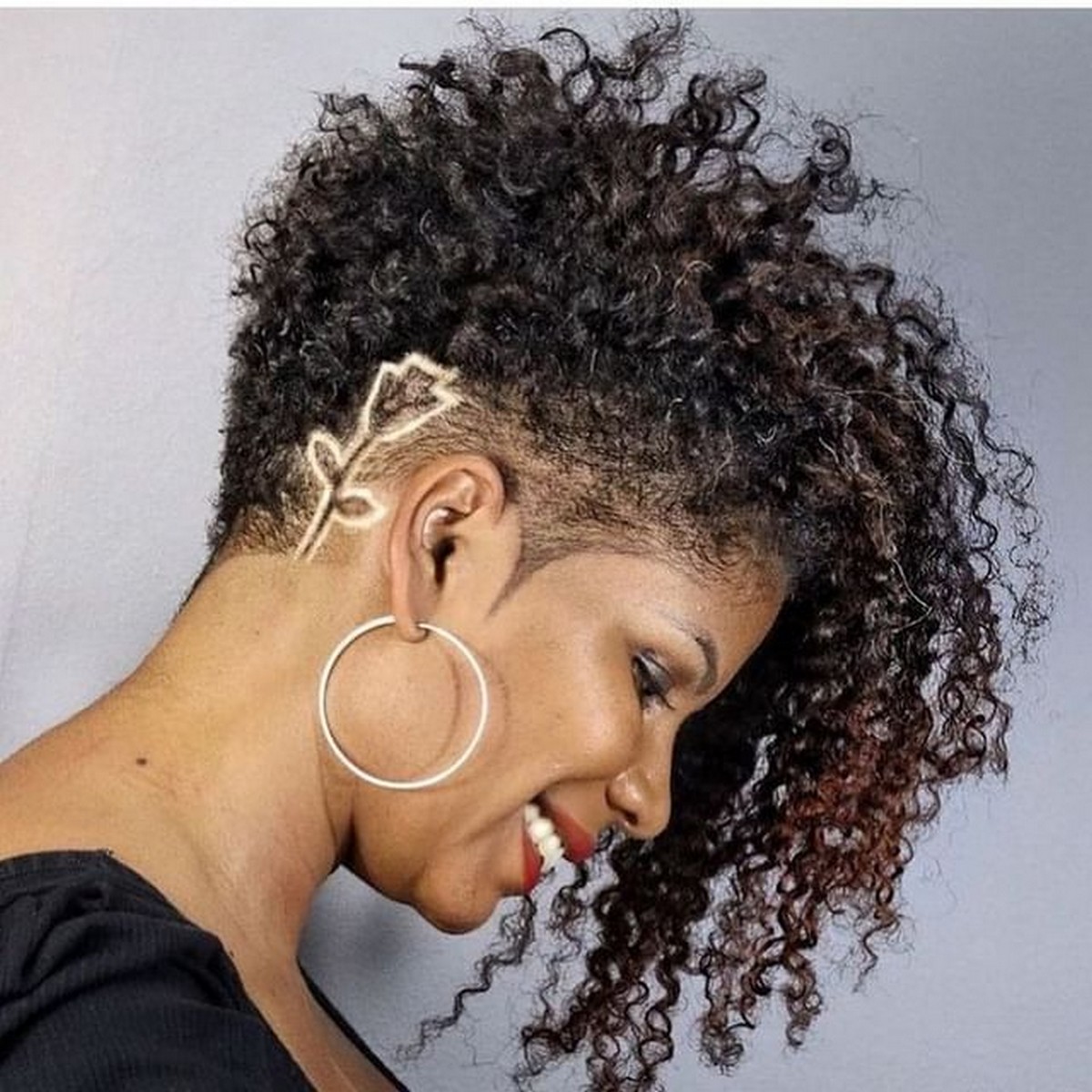 Curly Tapered Cut