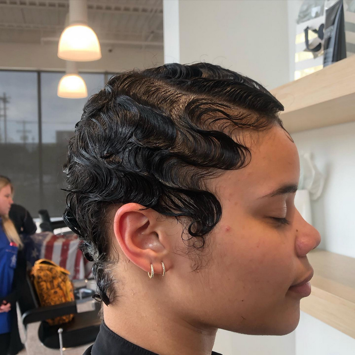 S Shape Finger Waves Hairstyle