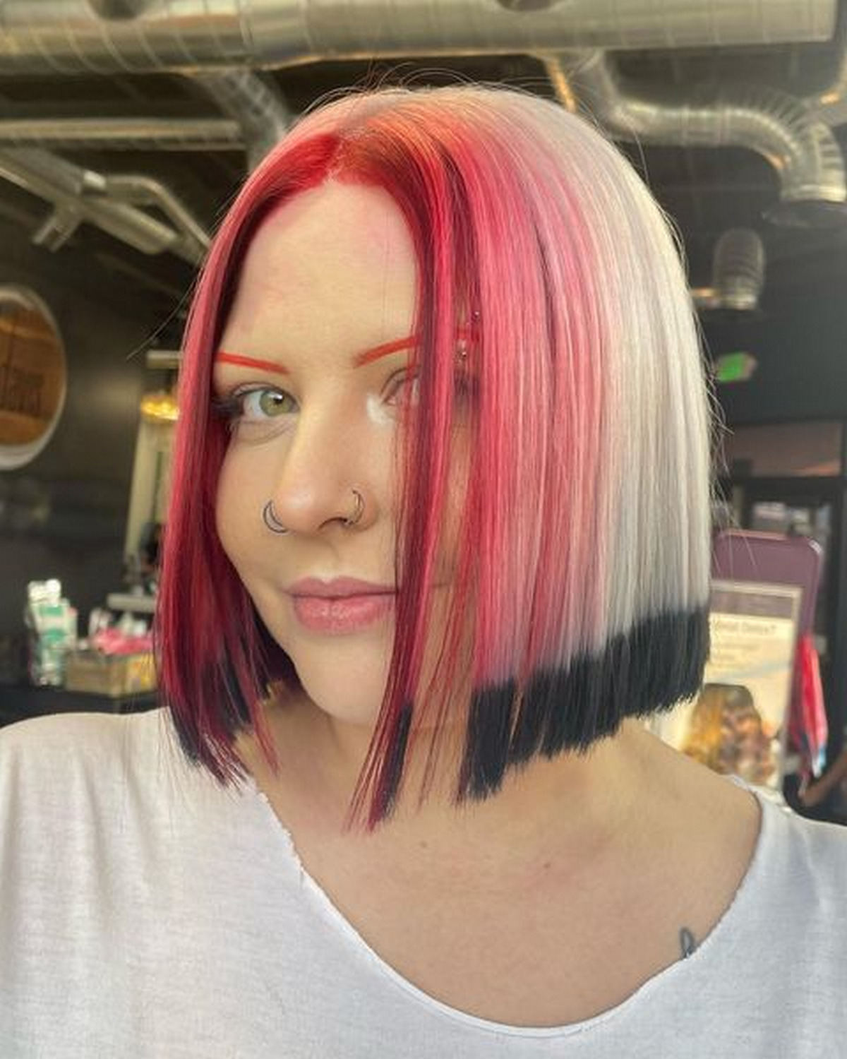 Sleek Bob Punk Hairstyle