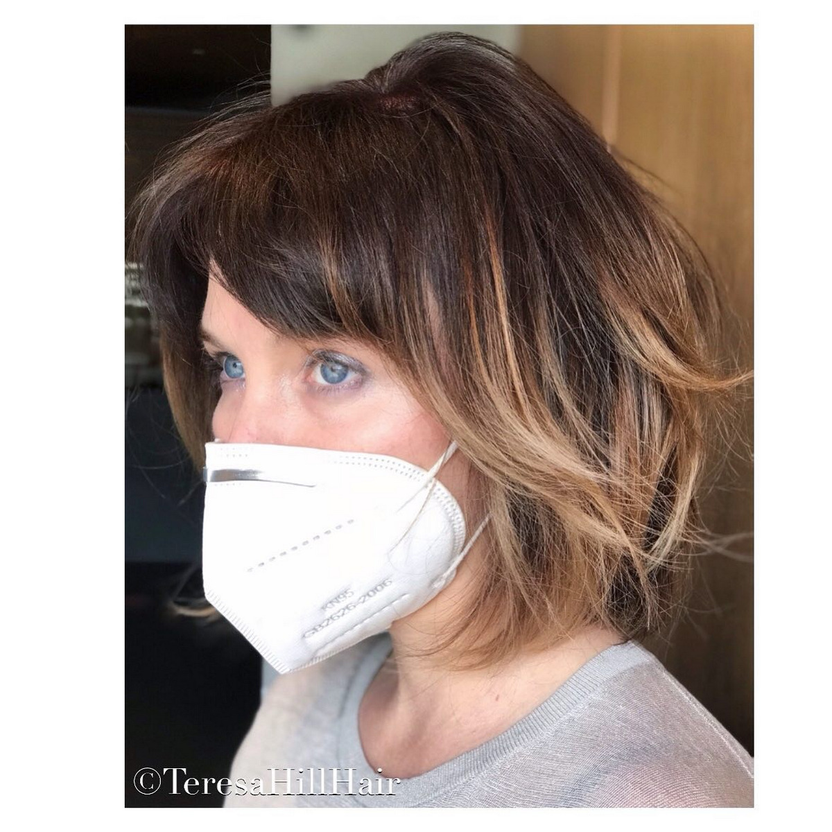  Tousled Bob With Balayage