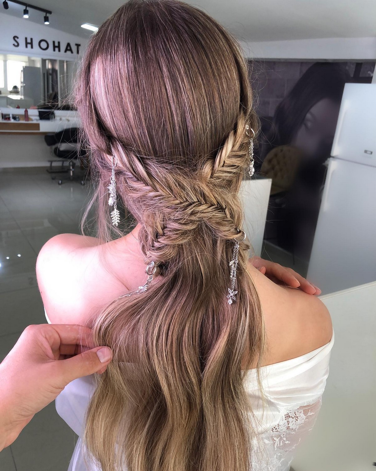 Easy Bridal Half Updo