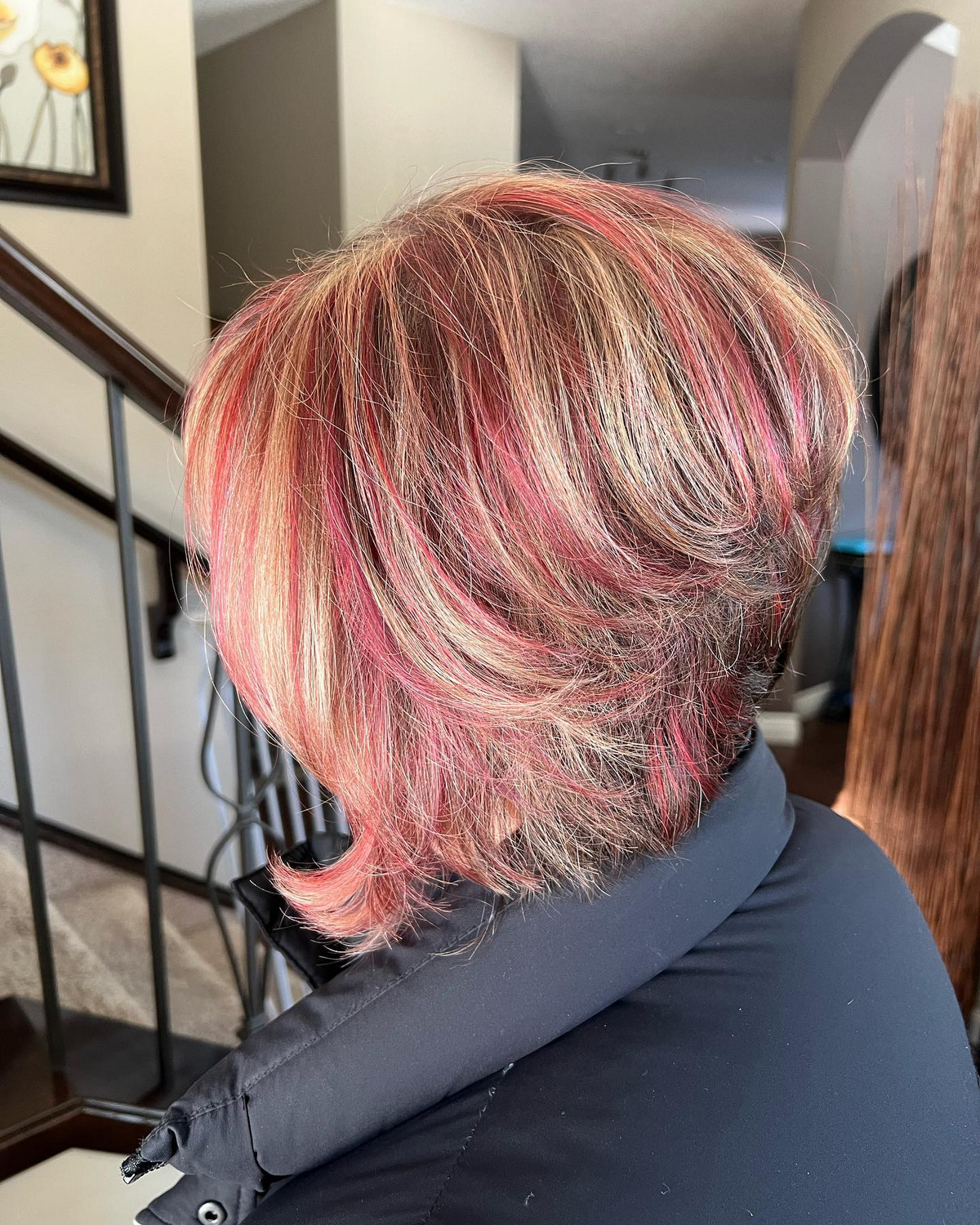 Pink Inverted Bob