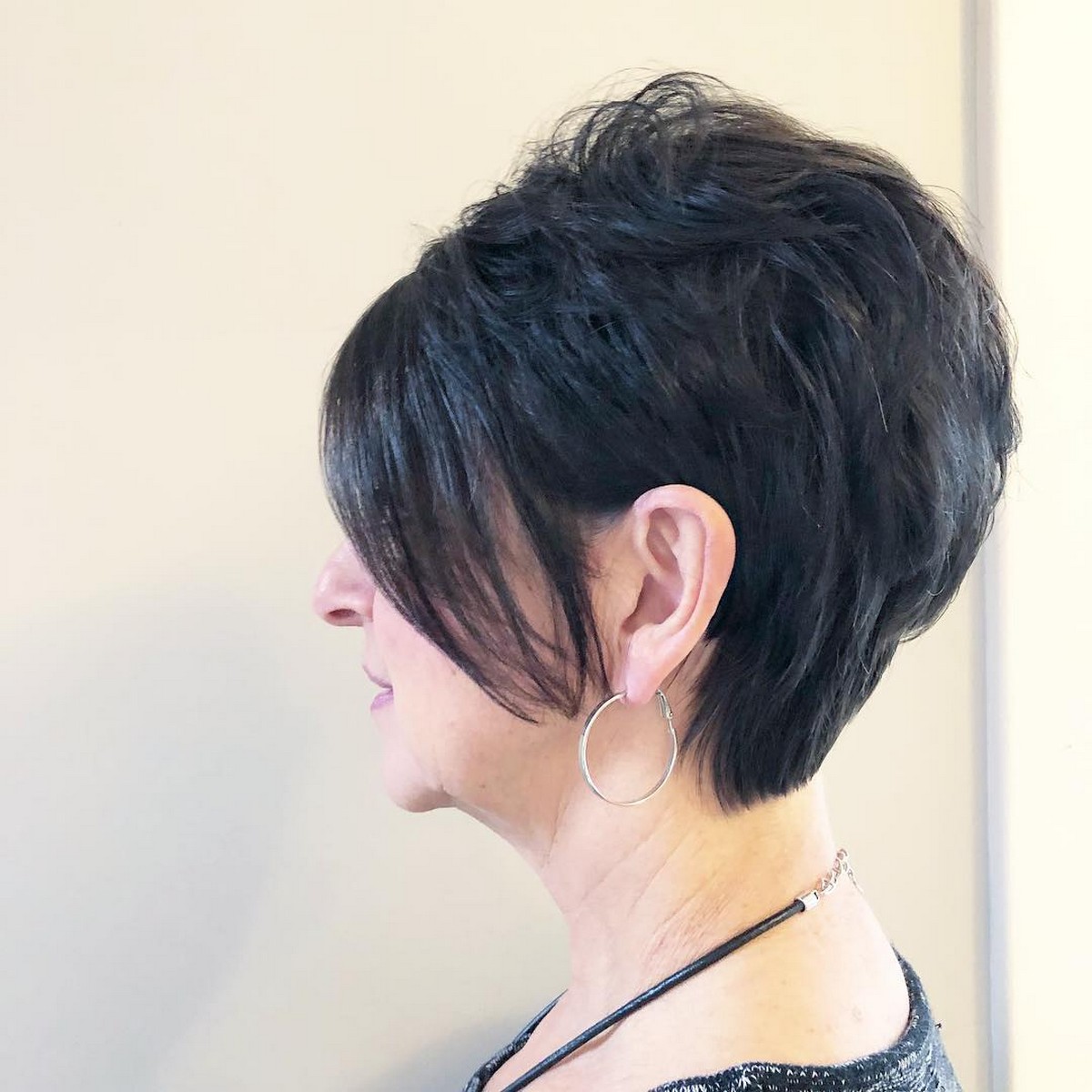 Tapered Pixie With Long Bangs