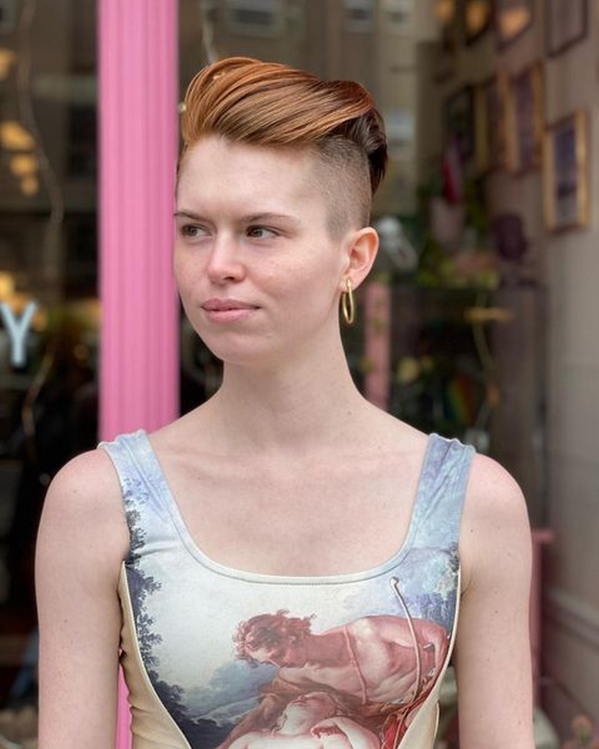 Pompadour with Undercut