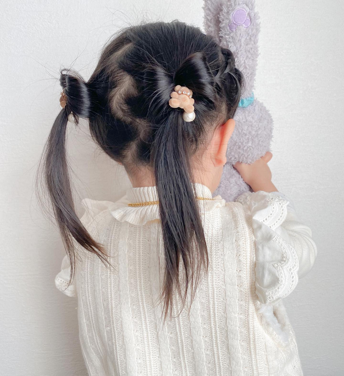 Hair Bow With Pigtails