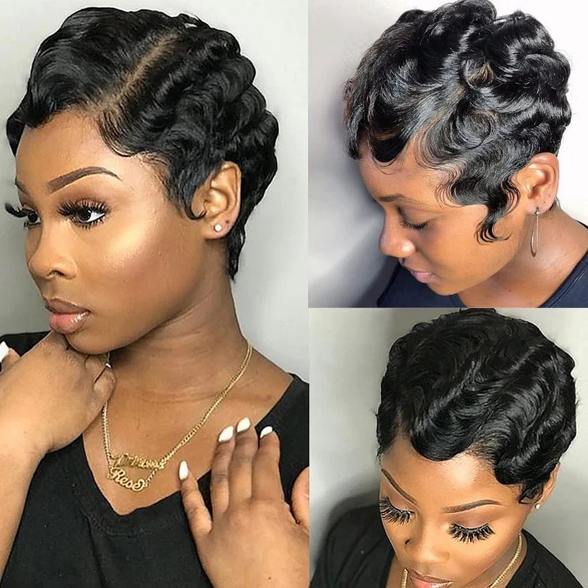 Natural Finger Waves on Fleek 