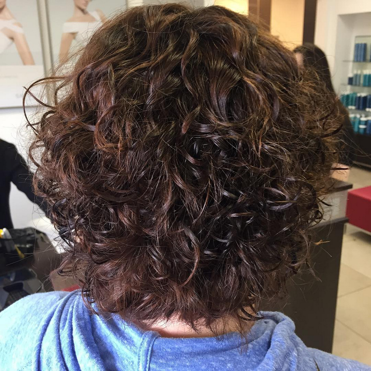 Short Curly Perm Bob