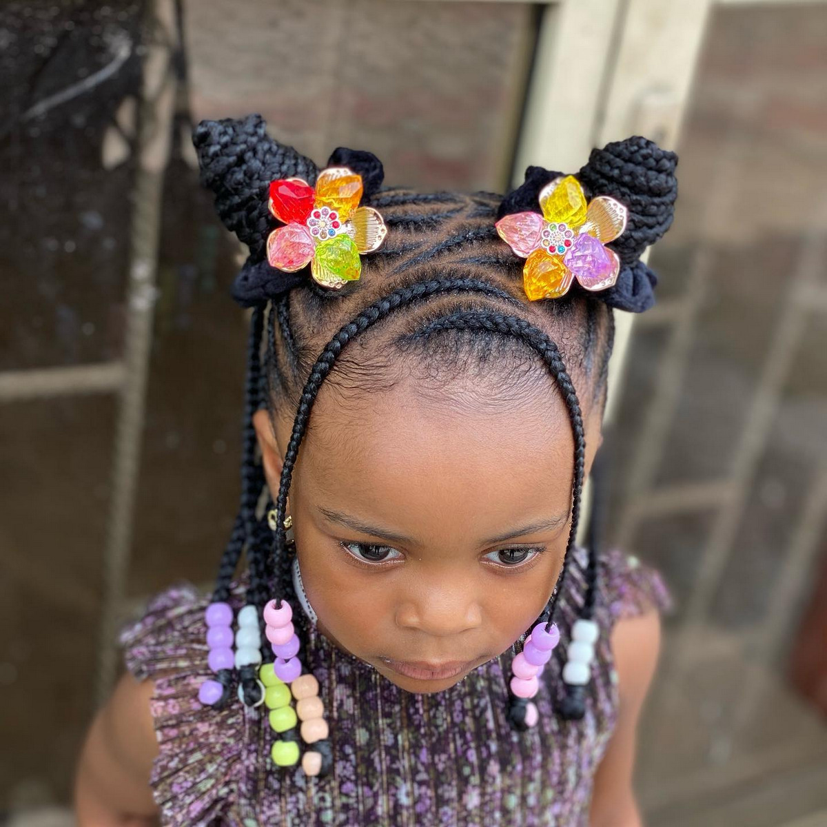 Twins Bun With Accessories