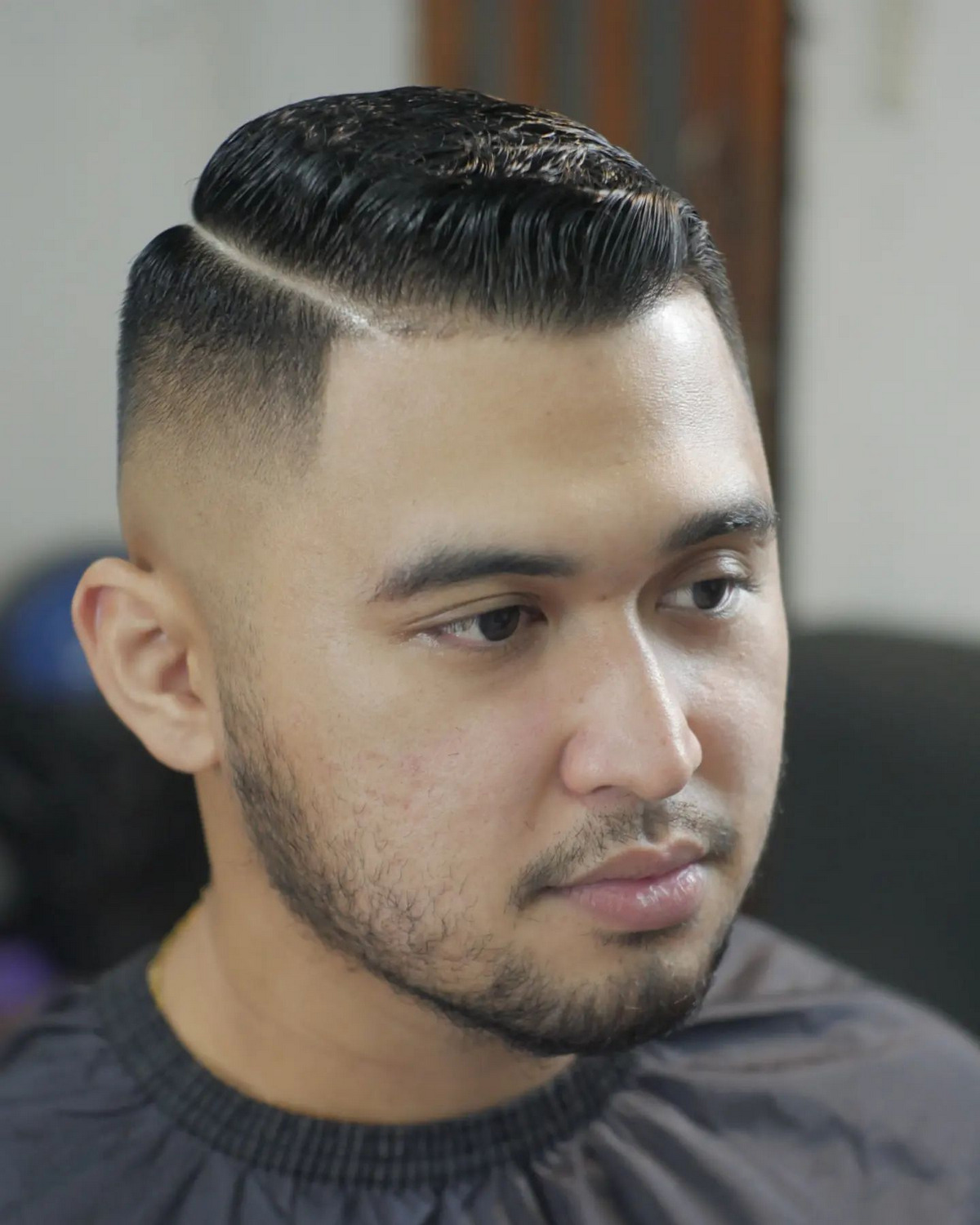 High Fade Comb Over Pomp