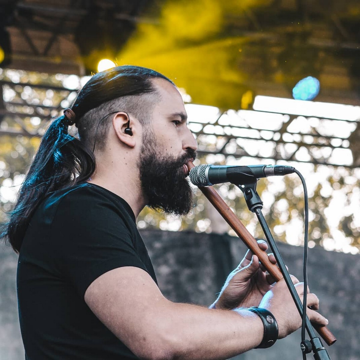 Long Ponytail Hair With Fade