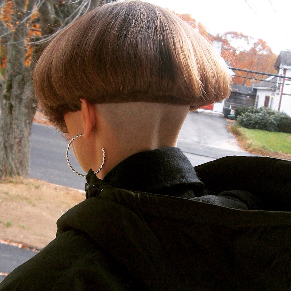 Mushroom Undercut Bob