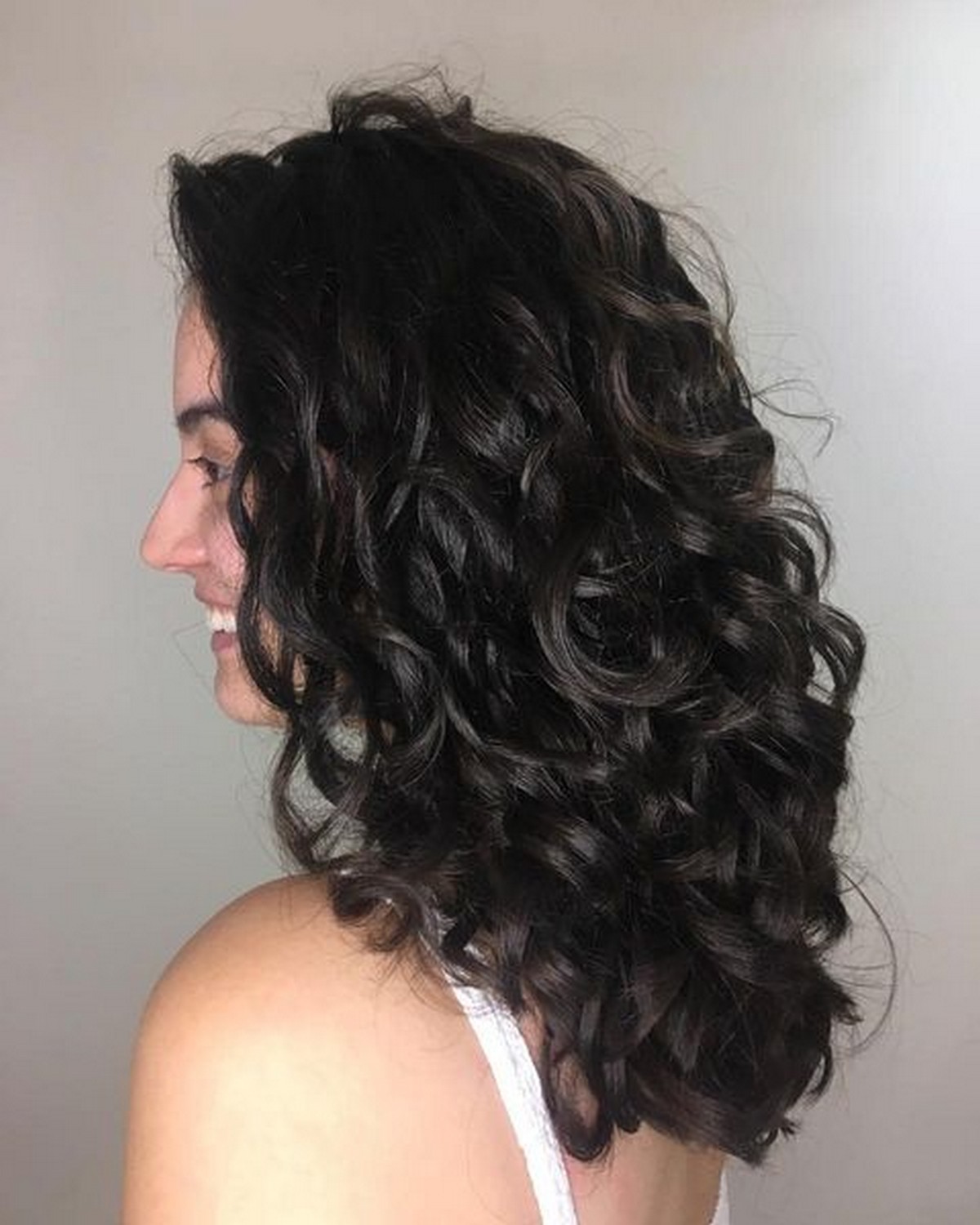 Long U Cut For Curly Hair