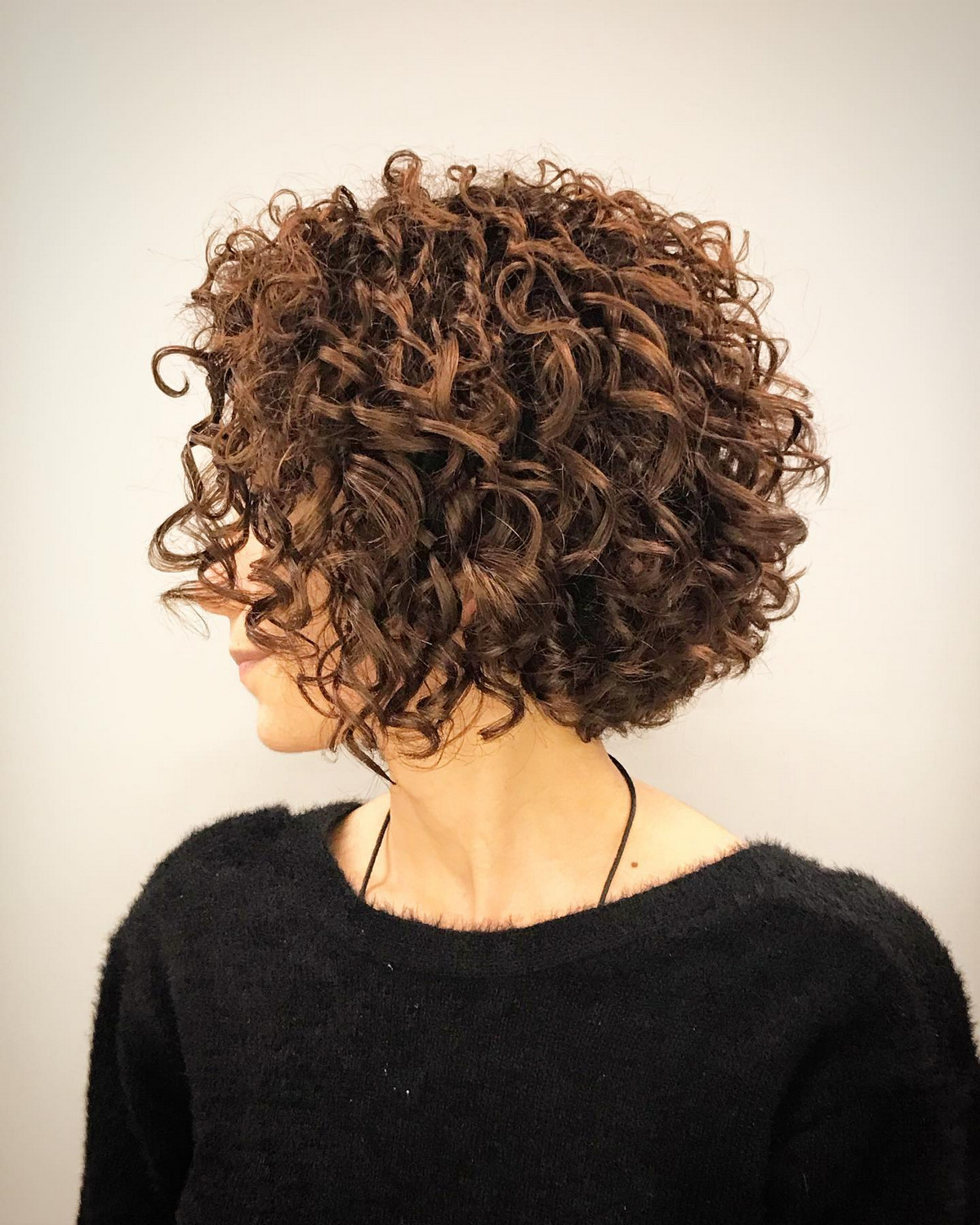  Short Rounded Perm Bob