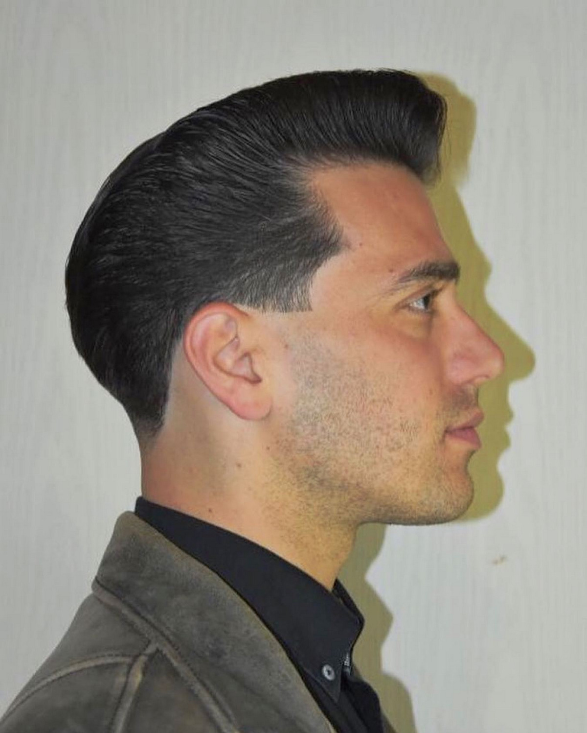 Modern Pompadour With Drop Fade