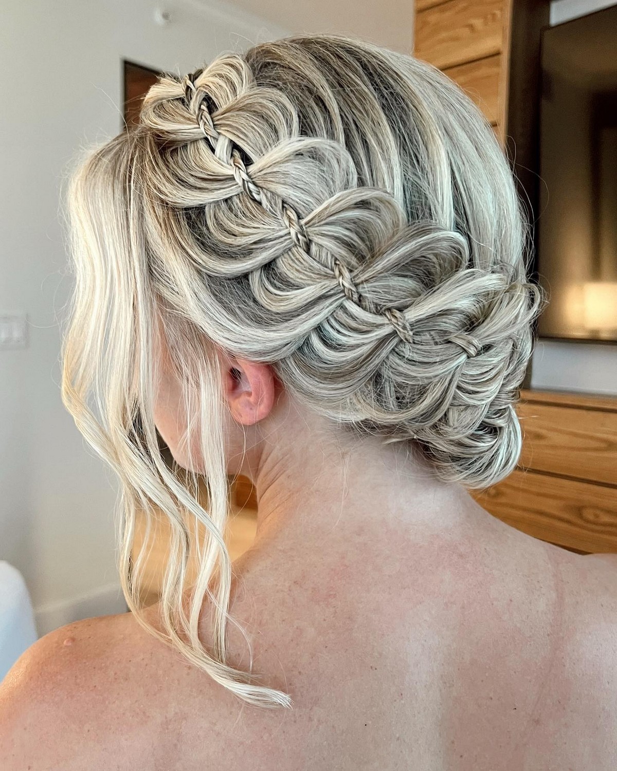 Stunning Lacing With A Boho Updo Braid