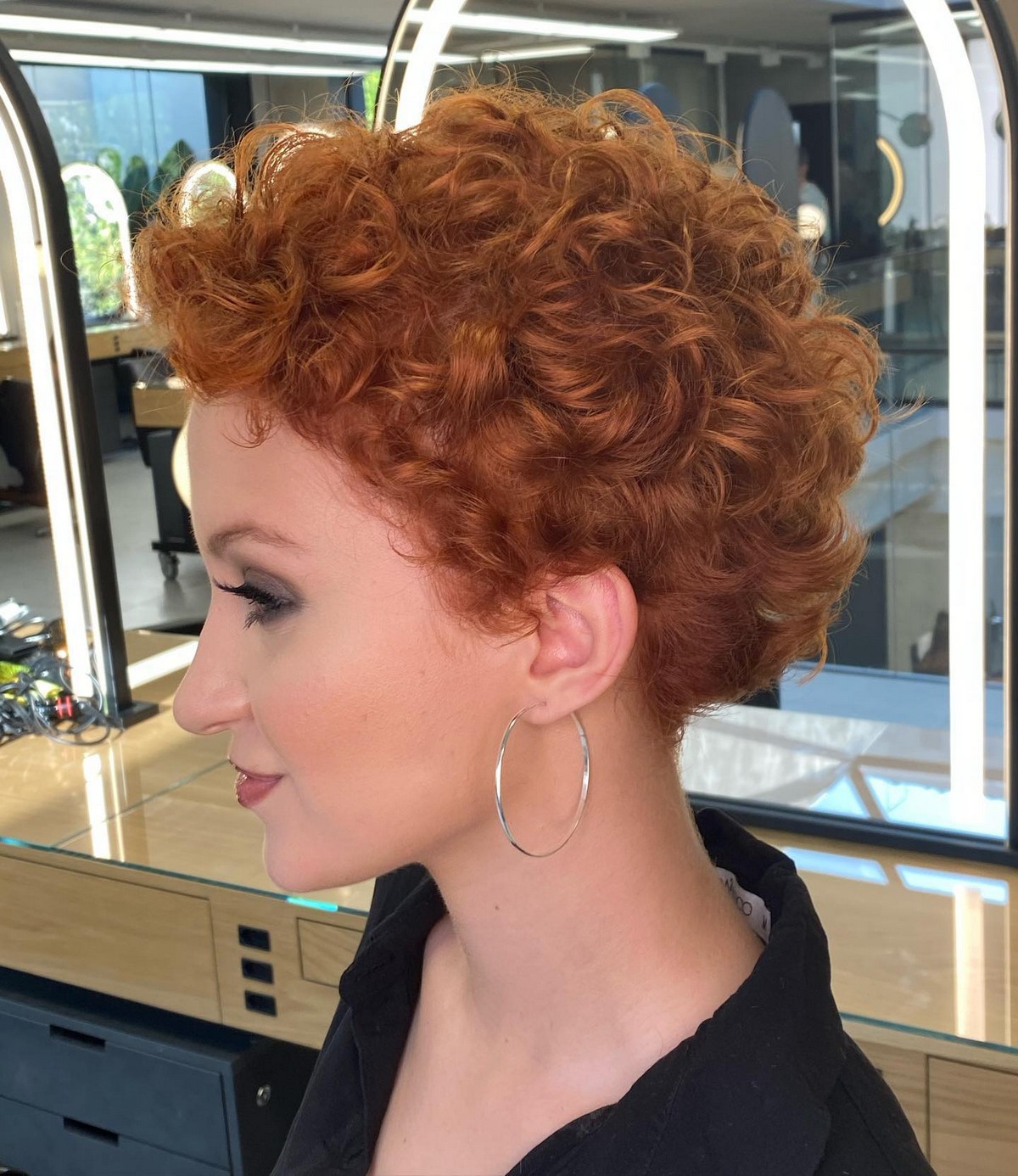 Cute Short Bob With Natural Golden Curls