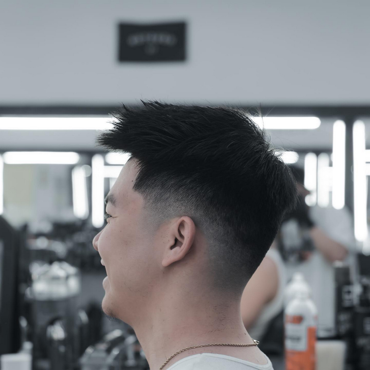 Bald Fade With Long Front