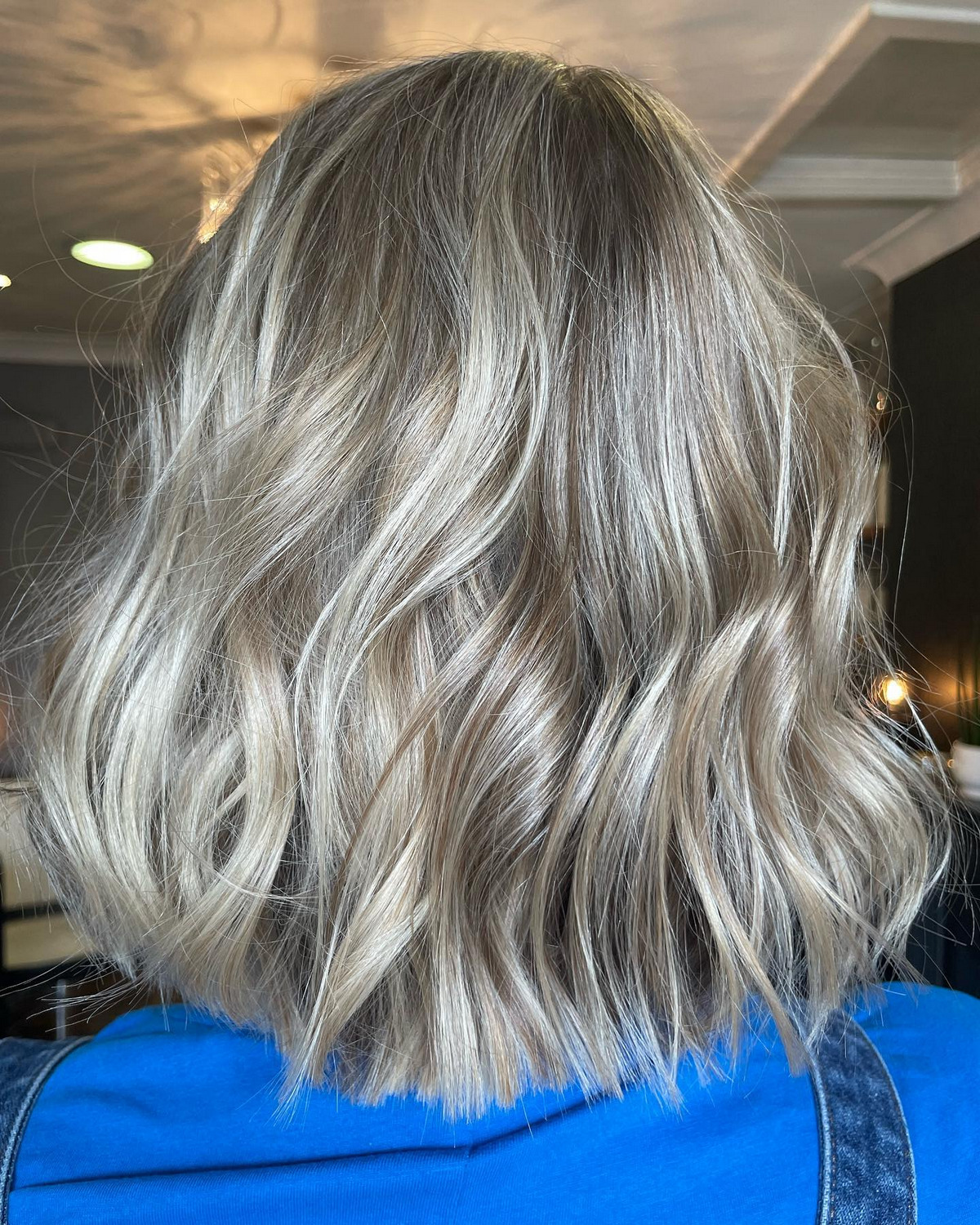 Blonde Bob With Textured Layers And Highlights