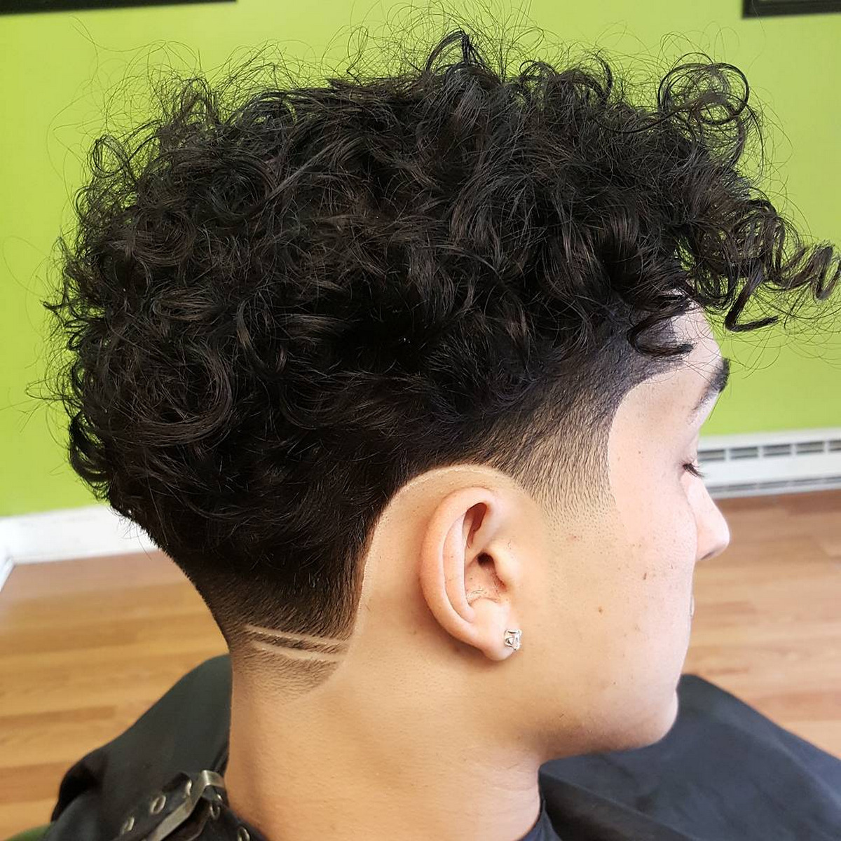 Undercut With Longer Messy Curls