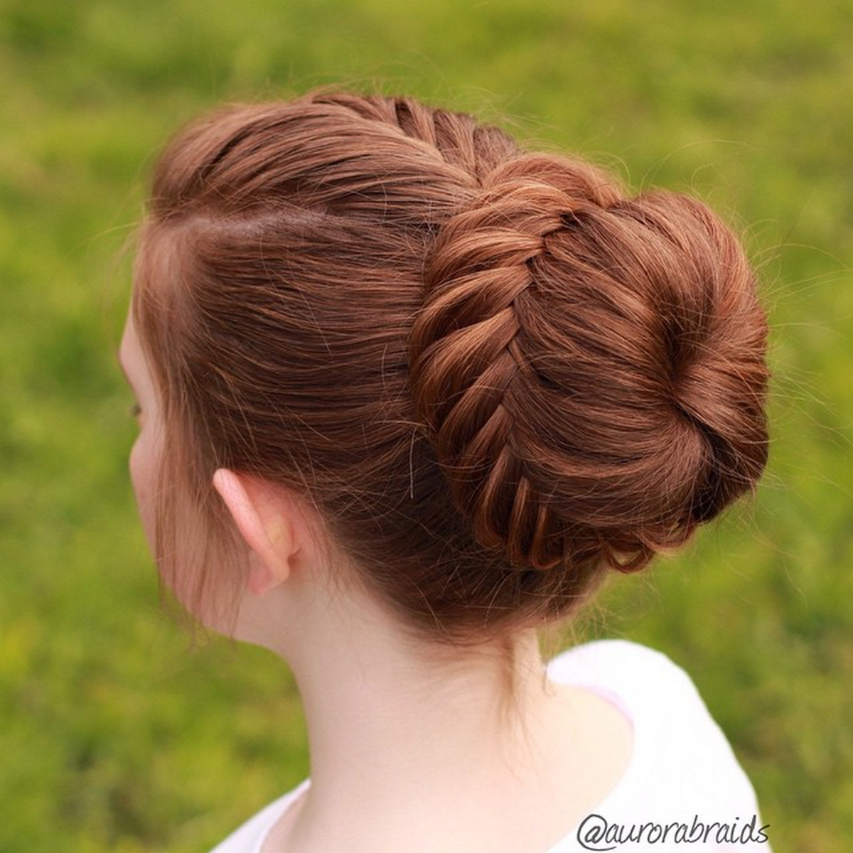 Lace Fishtail Bun With a French Fishtail