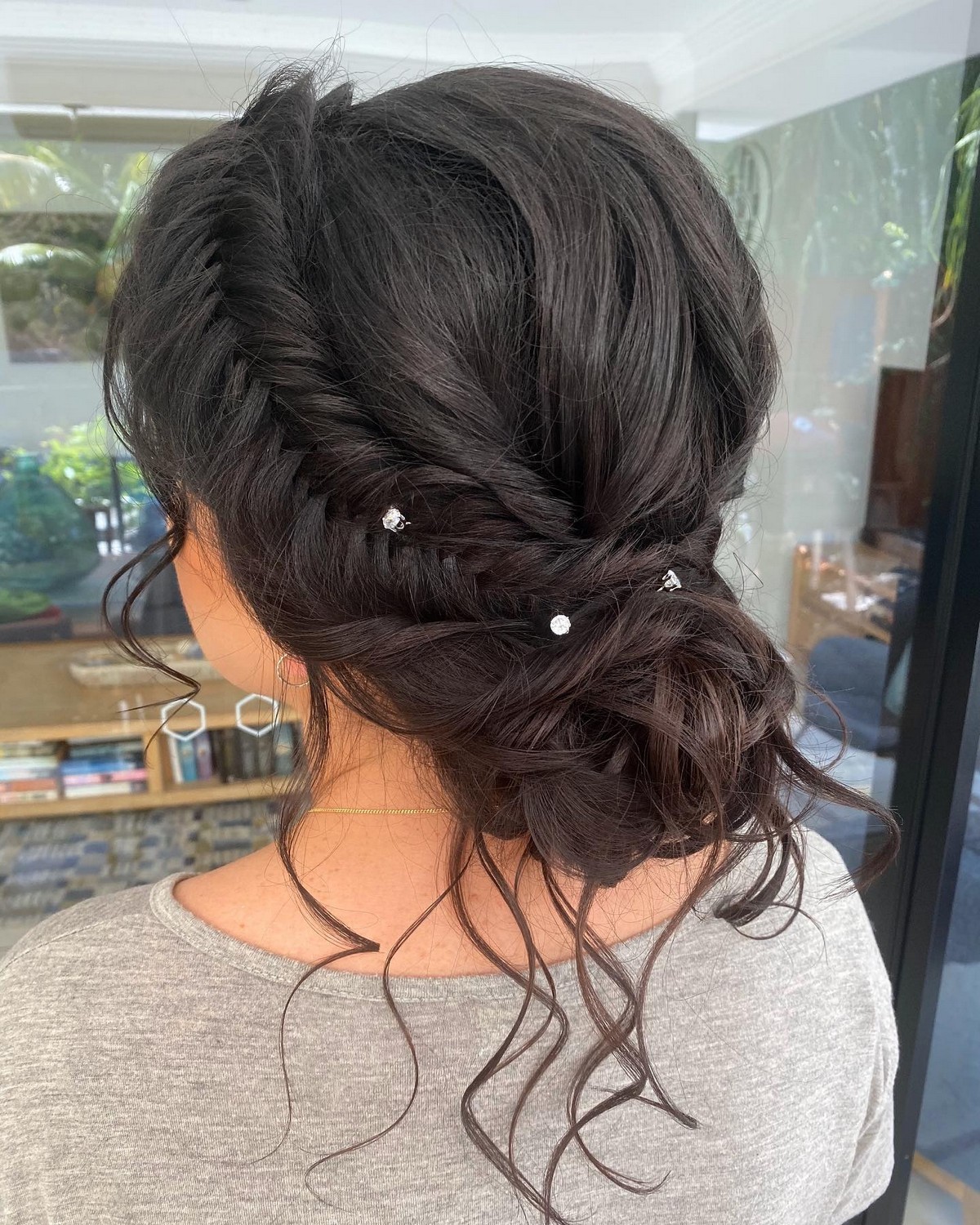 Classy Textured Braid Bun