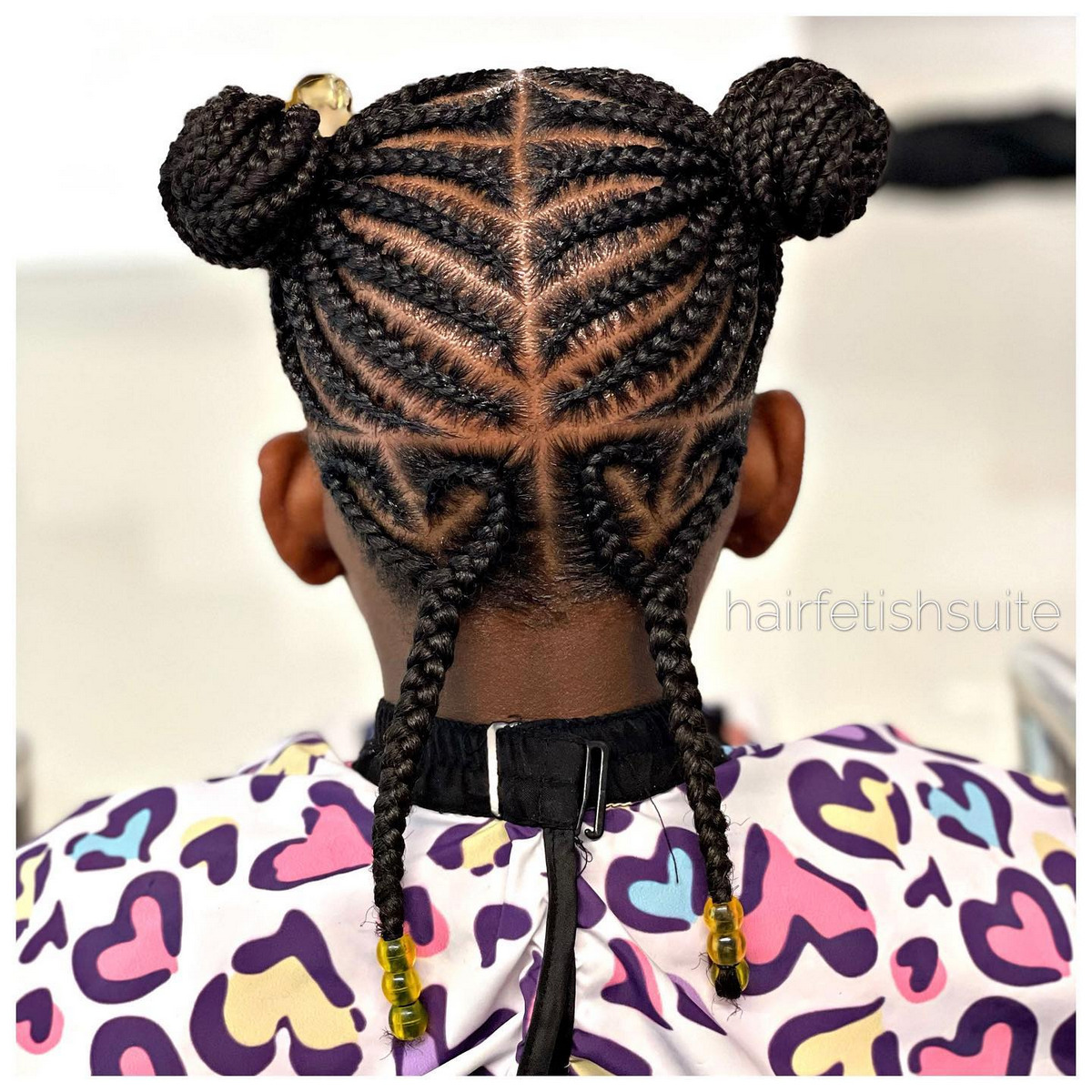 Double Bun With Rattail