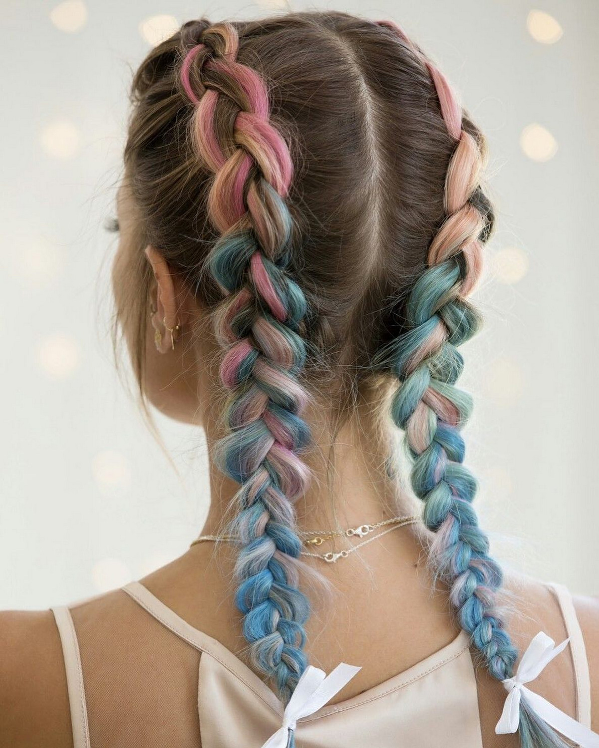 Cotton Candy Braids