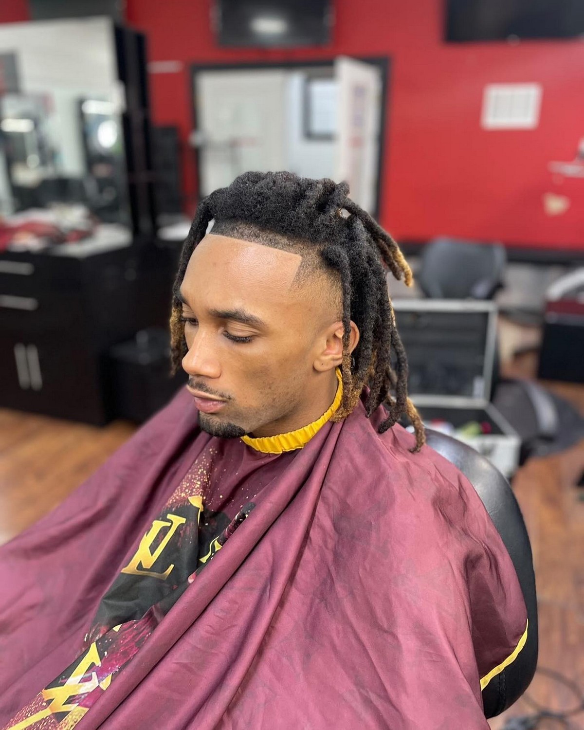Temple Fade With Dreads