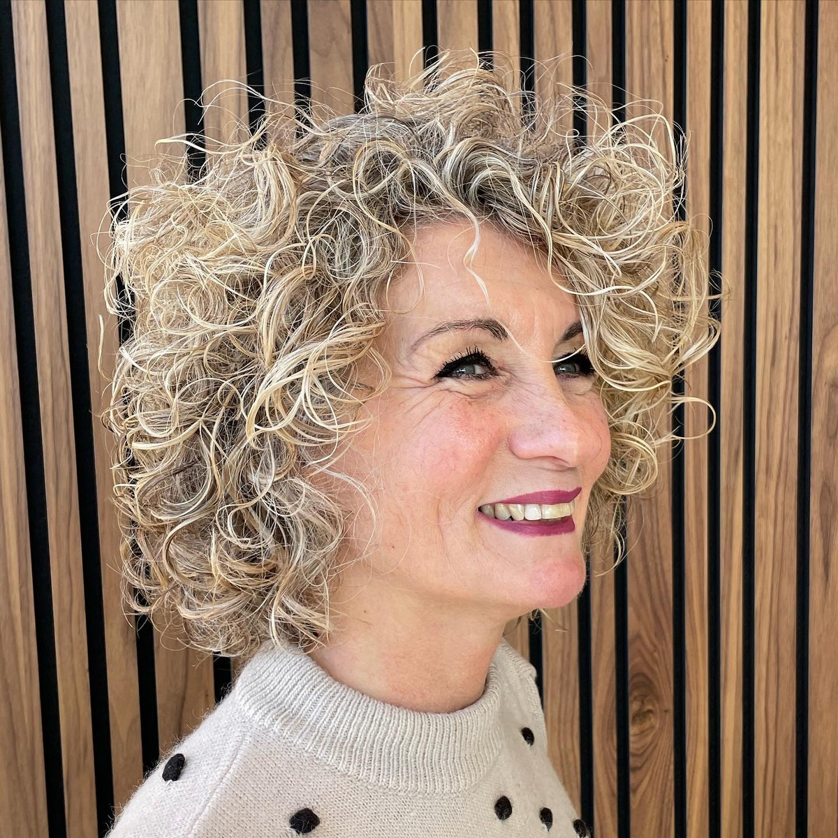 Easy Short Curly Thin Hair for Older Women