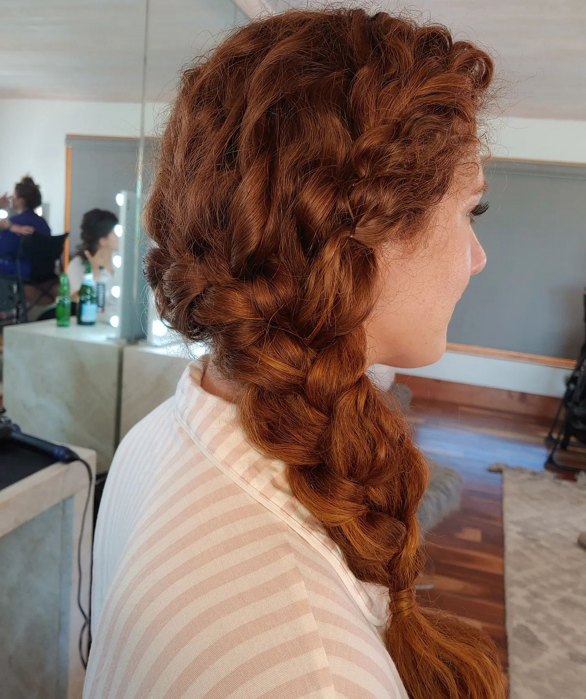 Curly Side Braid