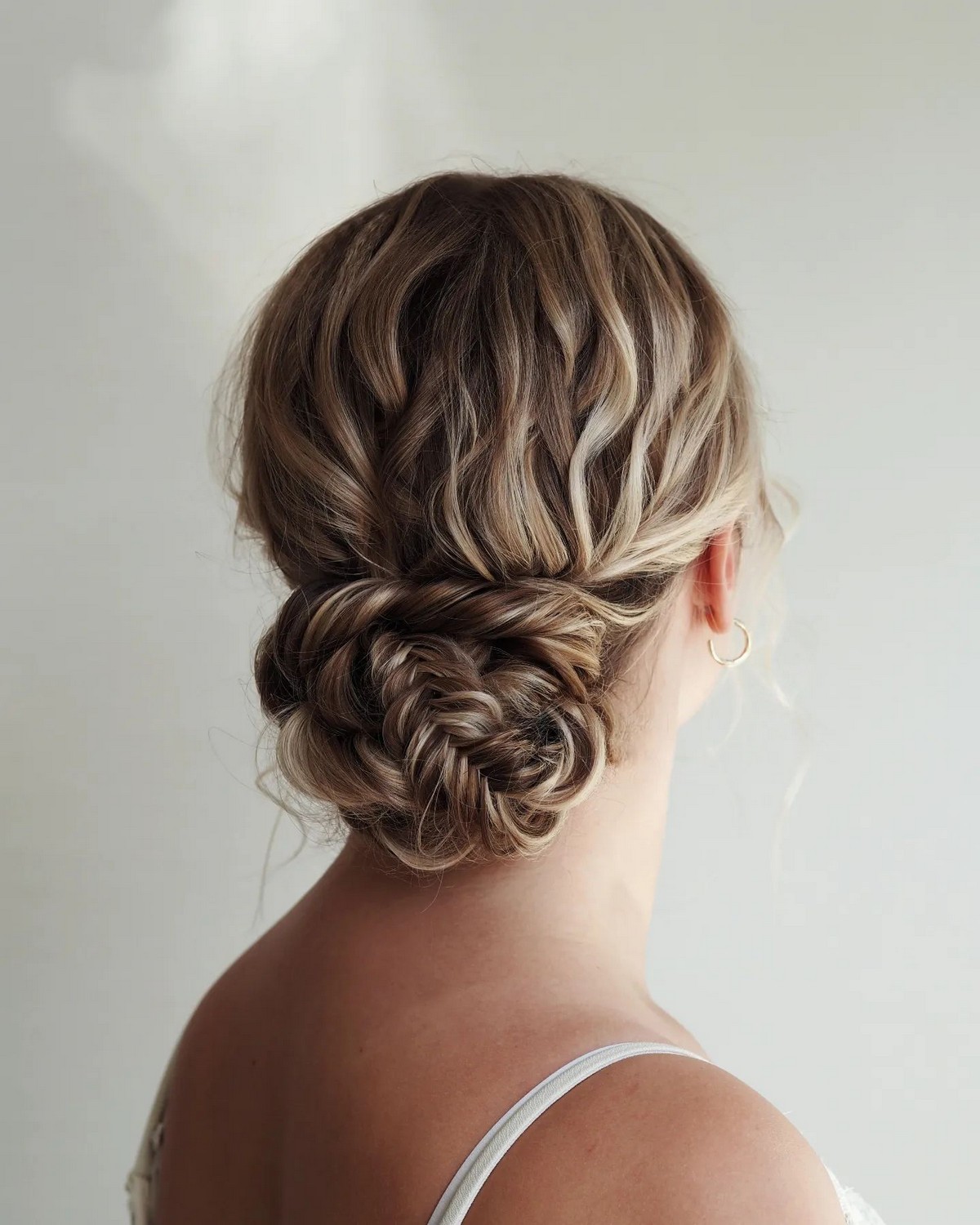 Wavy Braid Updo With A Twist