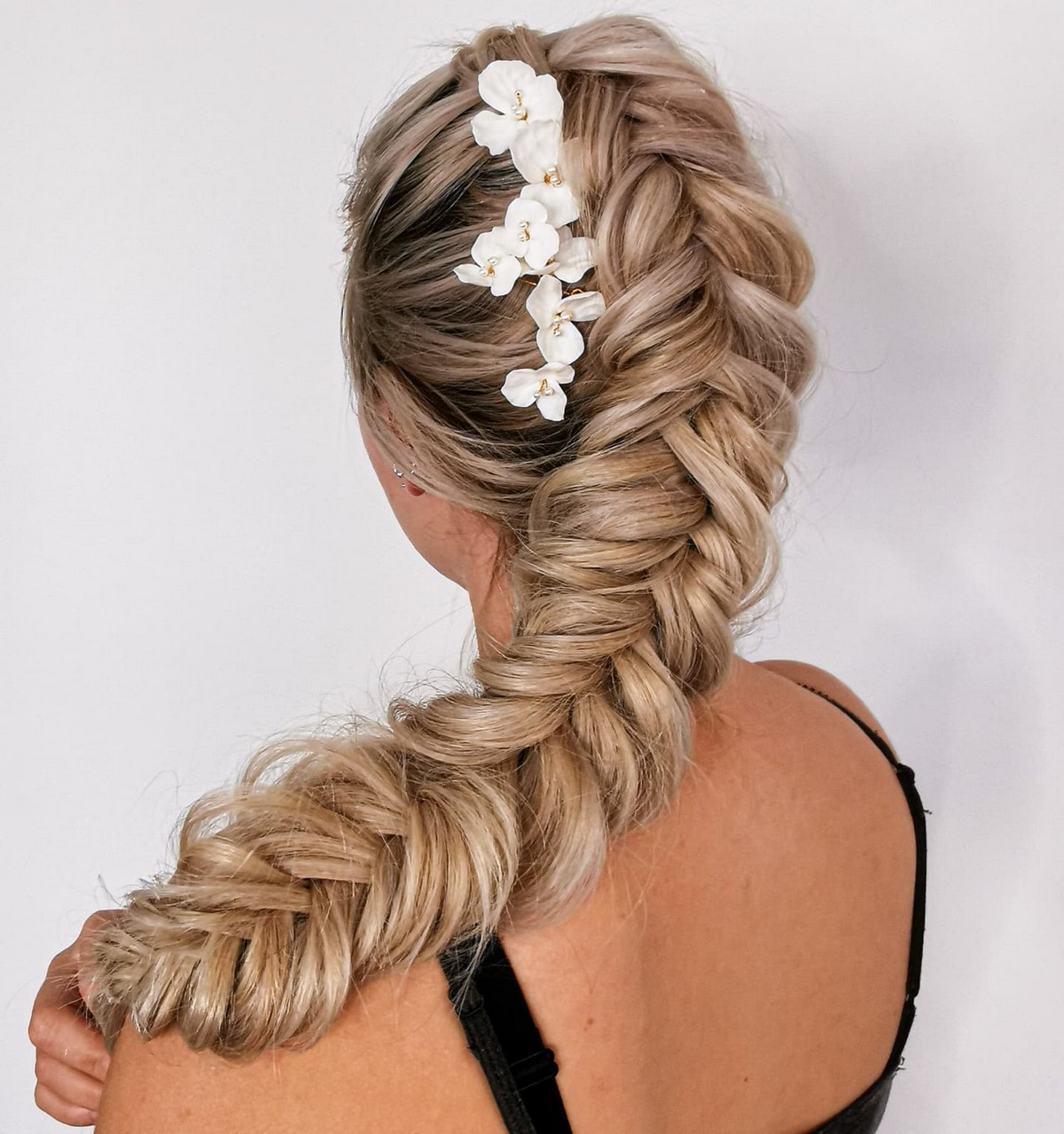 Bombshell Boho Braid With Floral Decoration