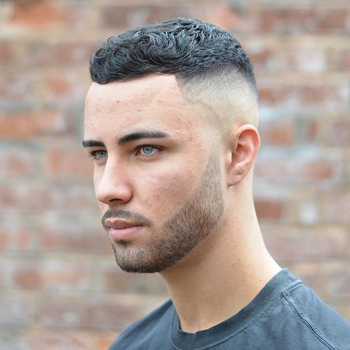 Very Short Curly Hair High Fade