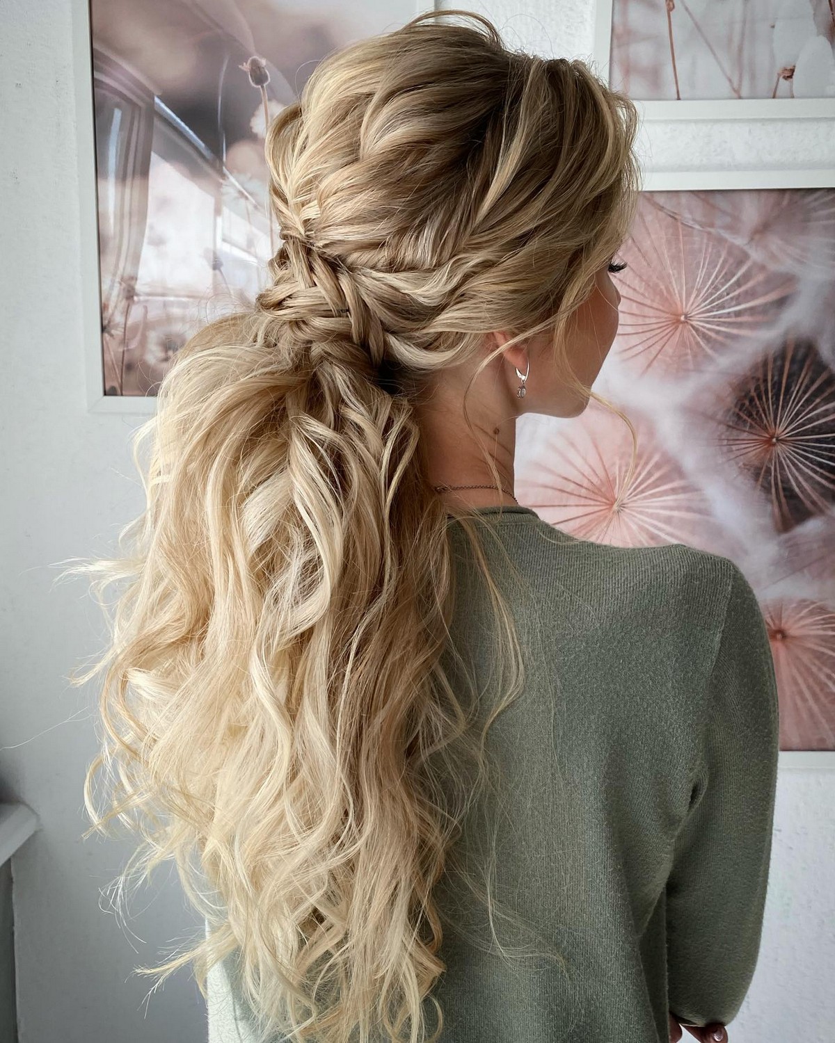 Use Braid Tie Ponytail