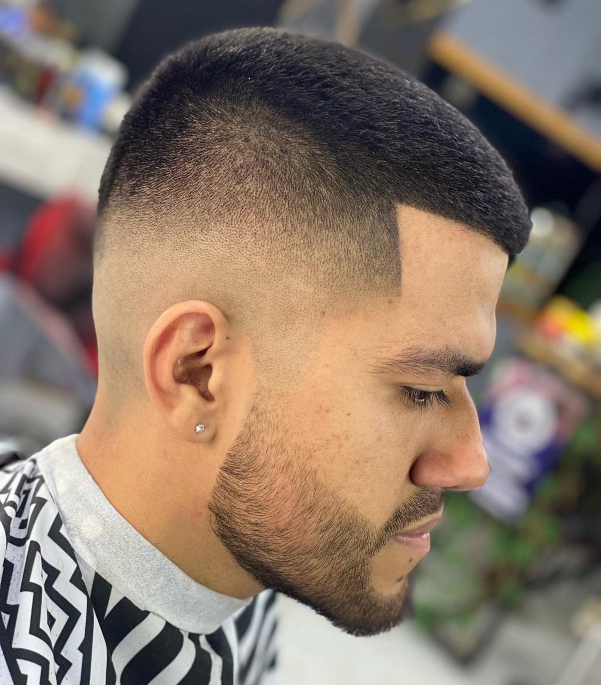 Bald Fade Edgar Cut