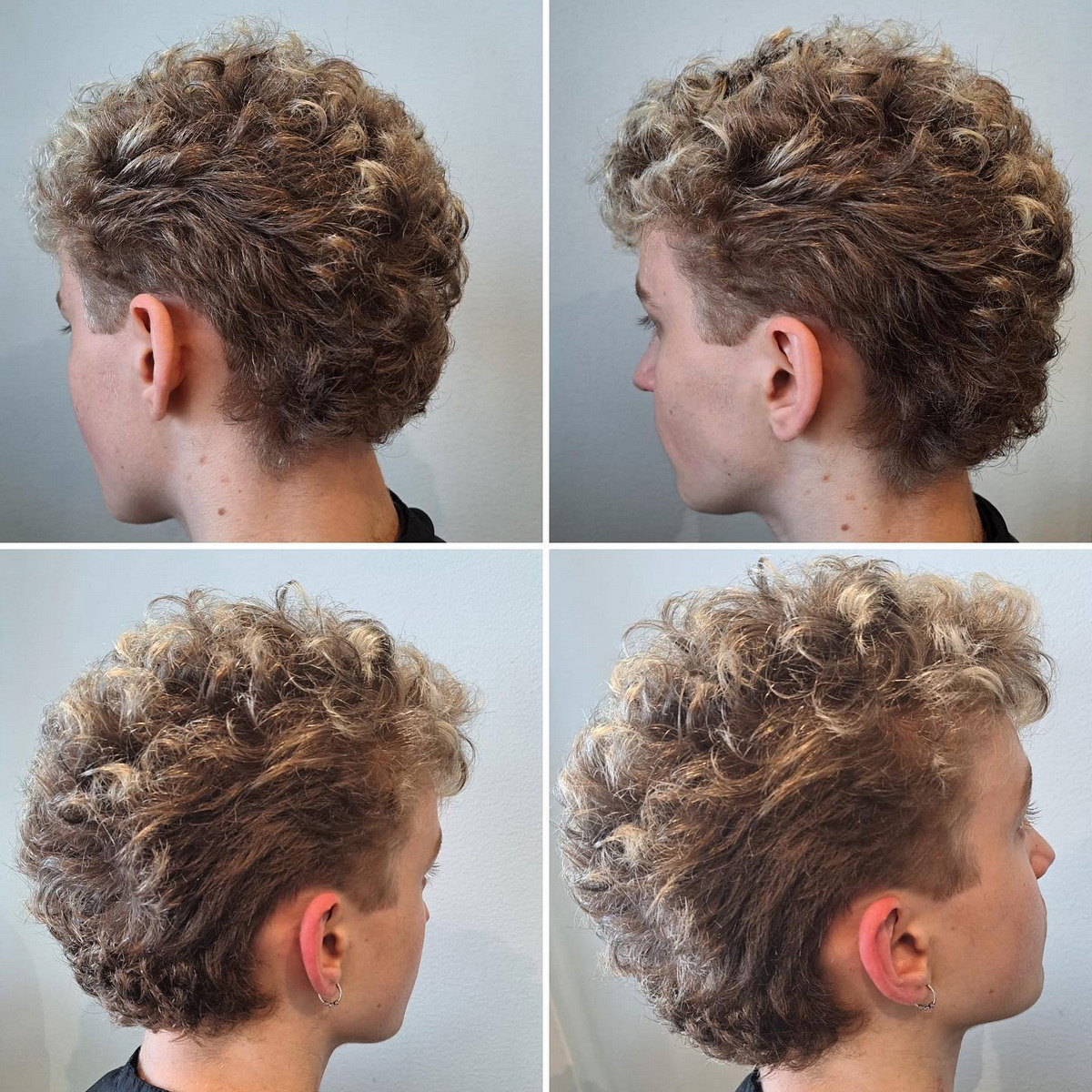Modern Curly Mullet