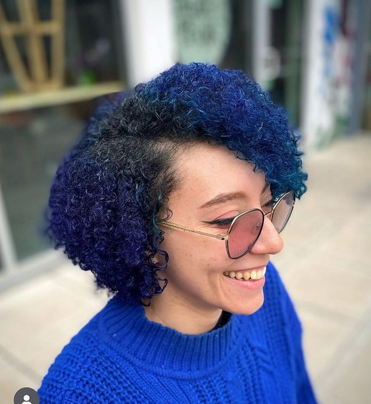 Ithaca With Blue Curls Haircuts