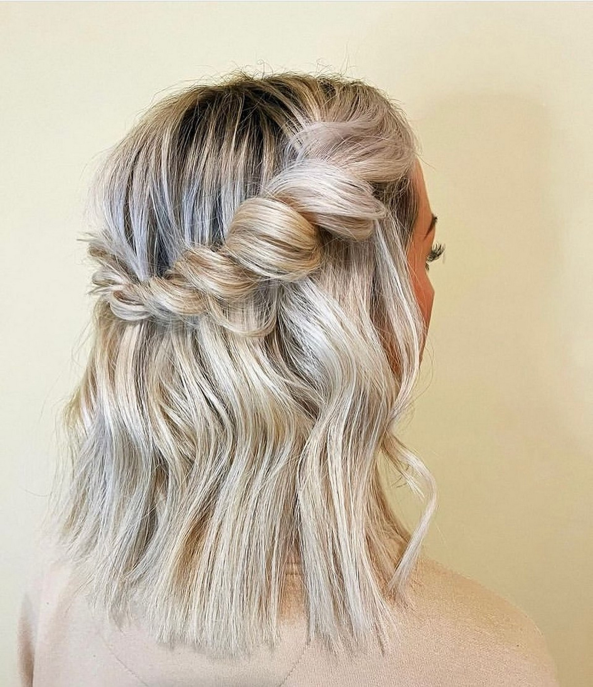 Short Blonde Bridal Hair