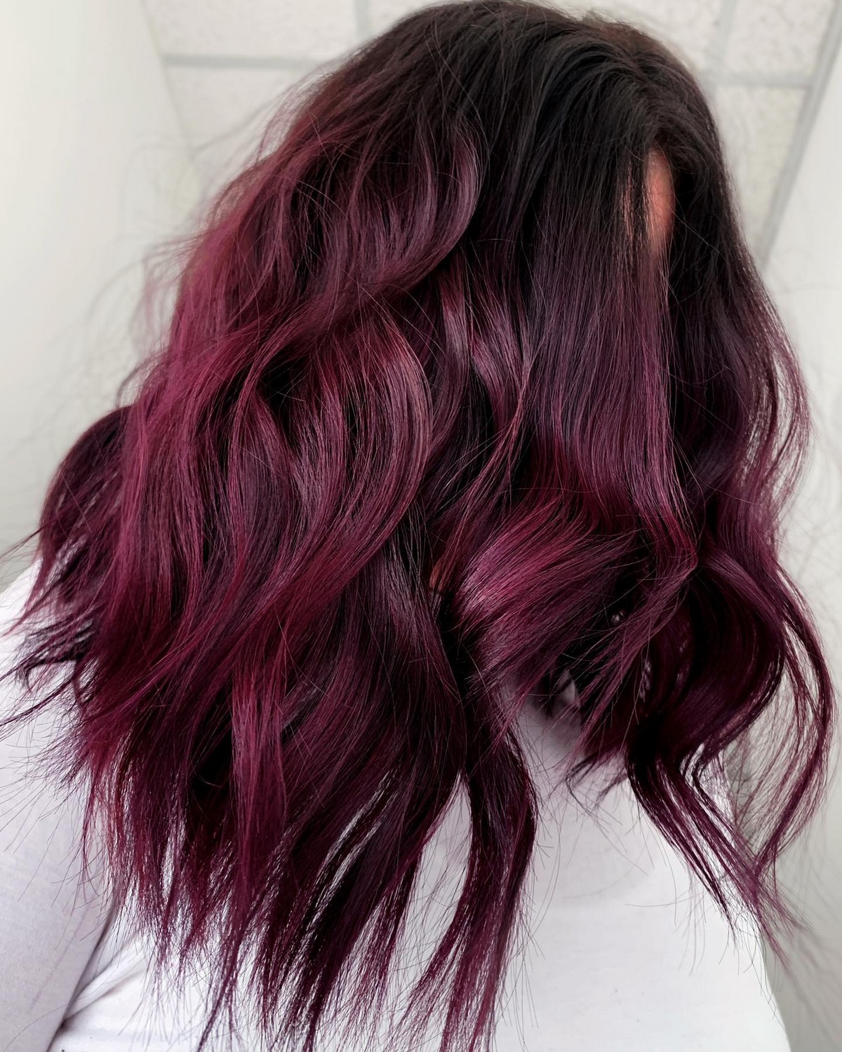 Plum Wine Hair