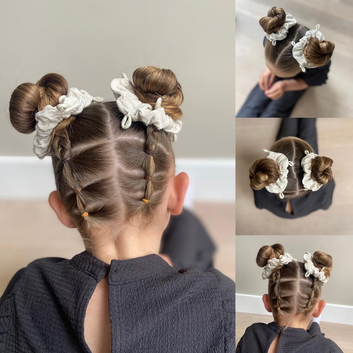Space Buns With Scrunchies