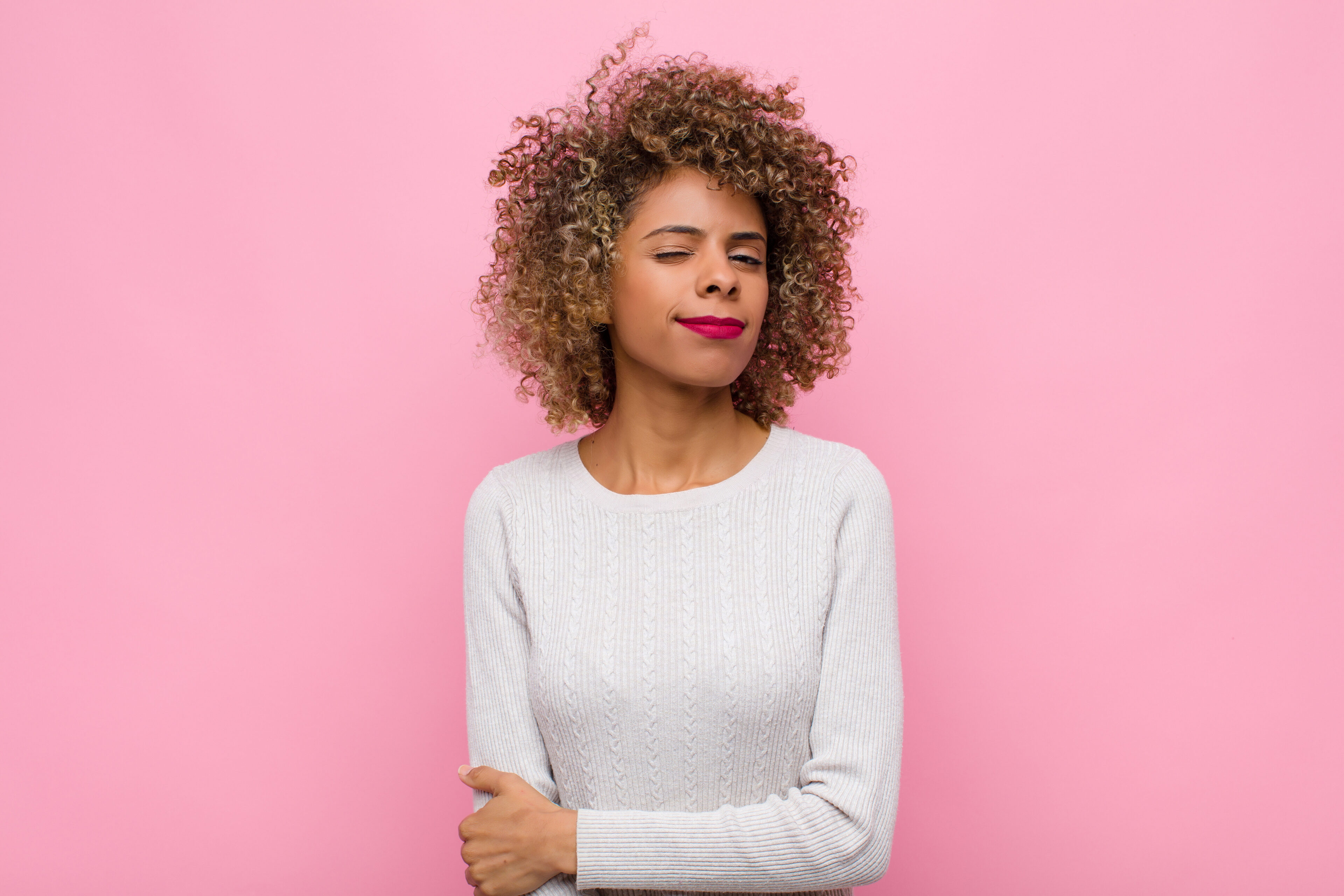 Brown Naturally Textured Curls Short Hair