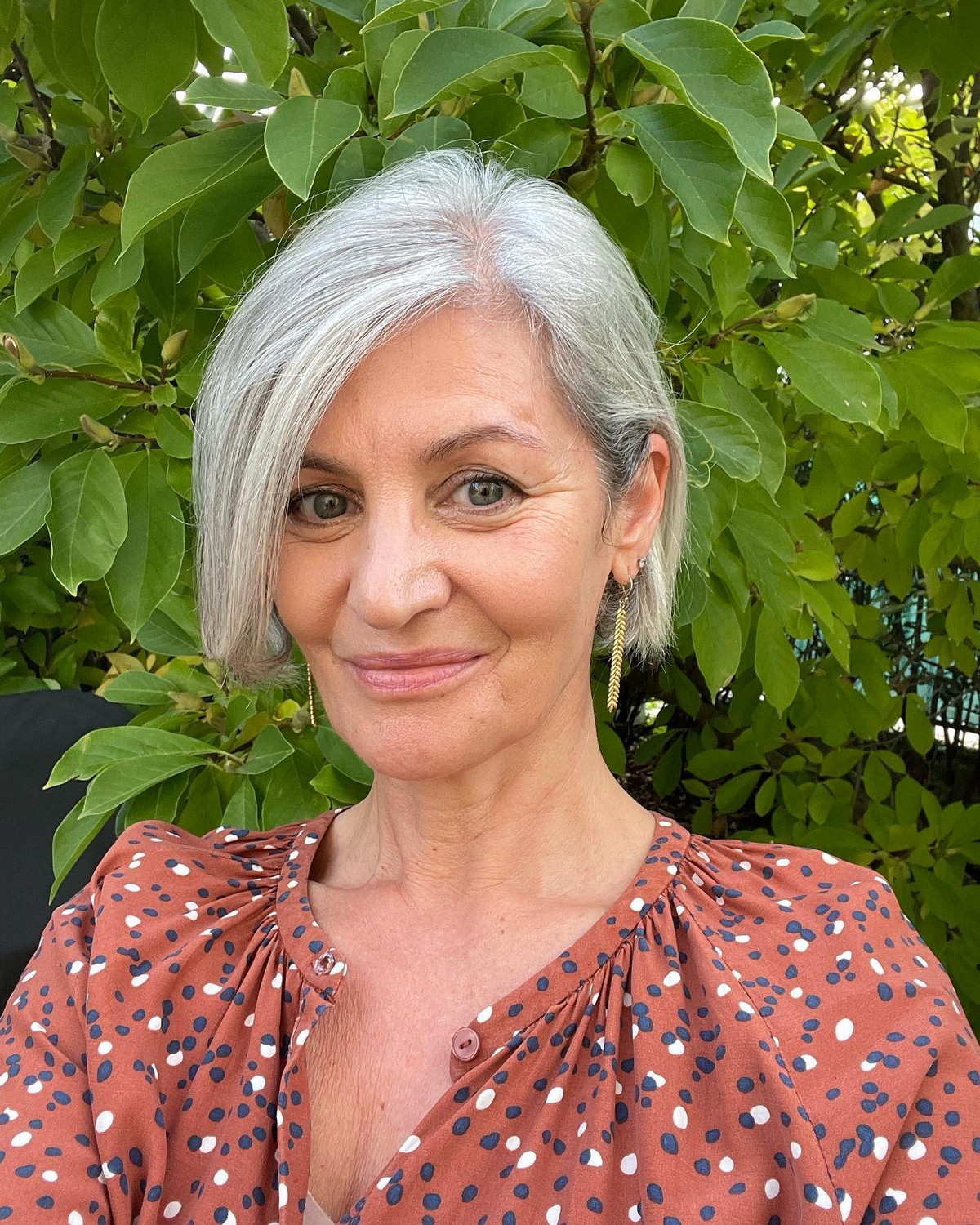 Long Straight Silver Pixie