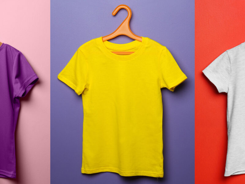 different-kids-t-shirt-on-different-background-color