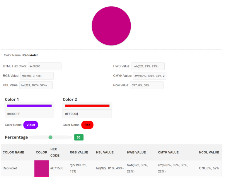 Two Color Mixer Tool What Color Does Purple and Red Make? Hood MWR