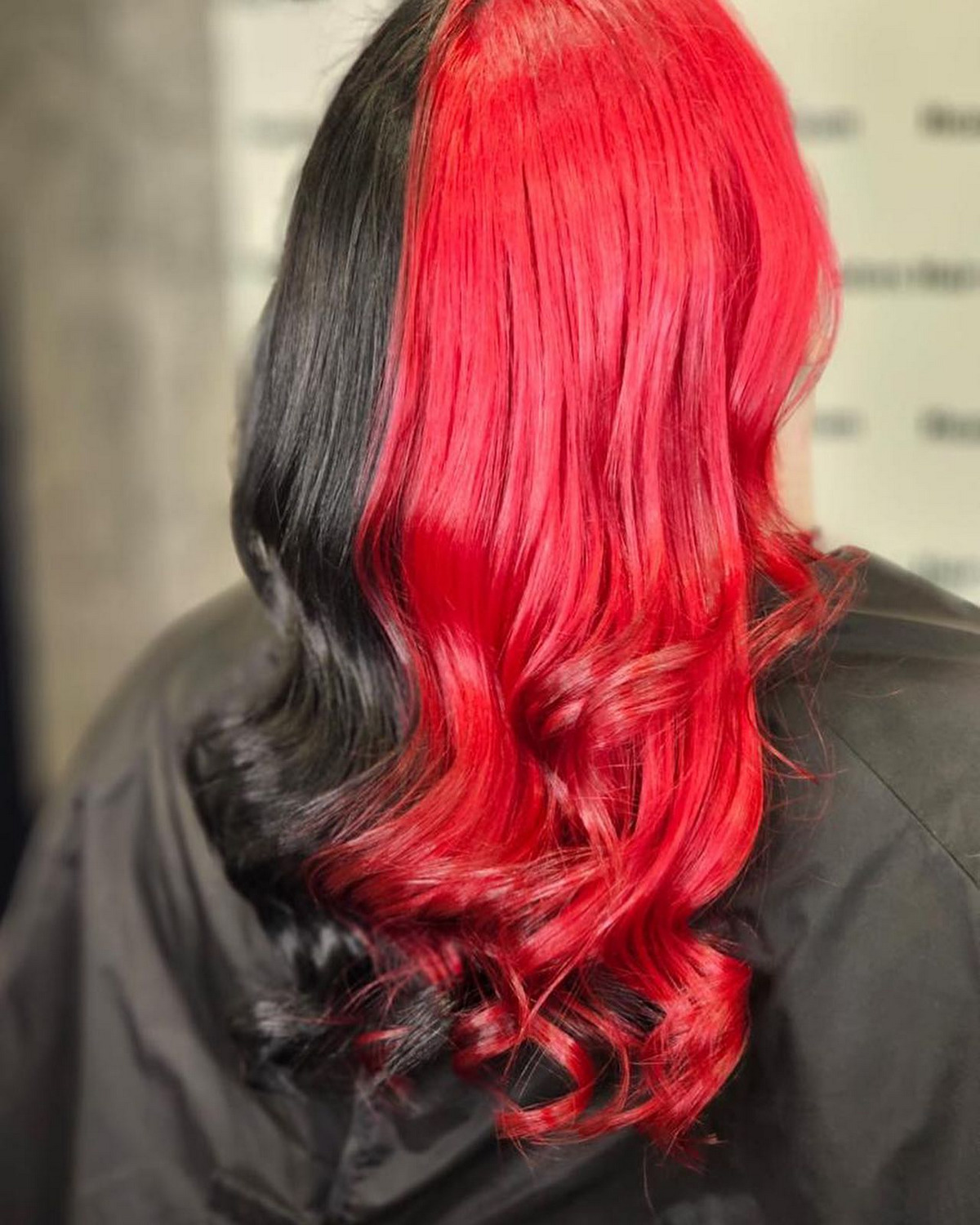 Half Red And Black Hair Ideas