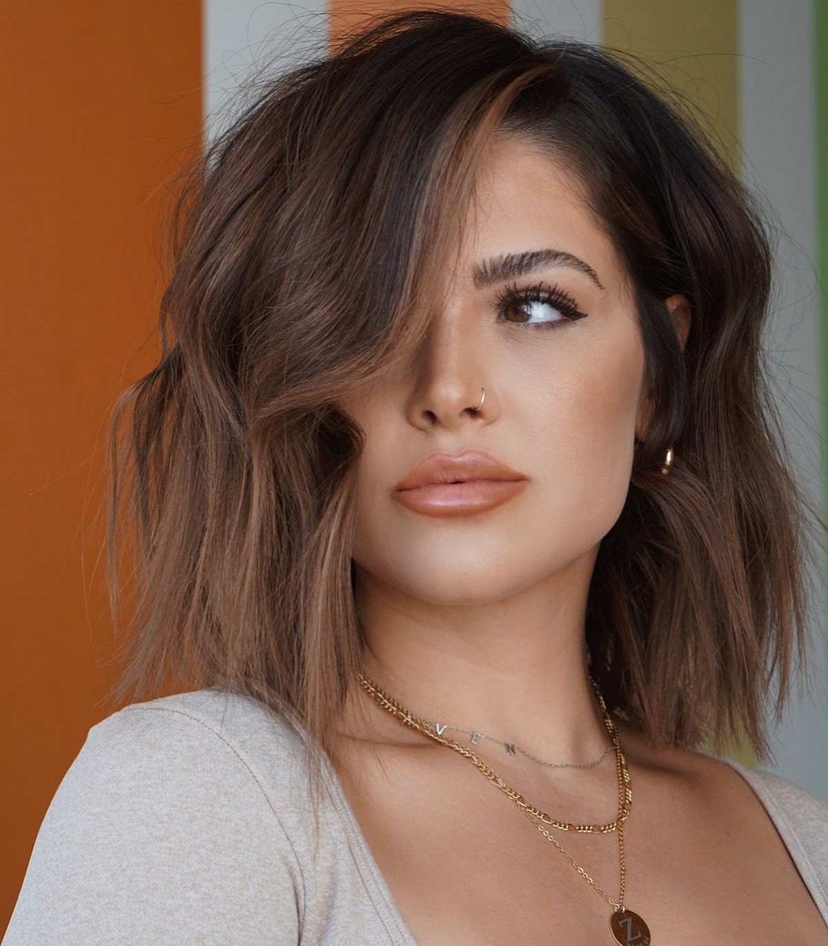 Long Bob with Deep Side Parting